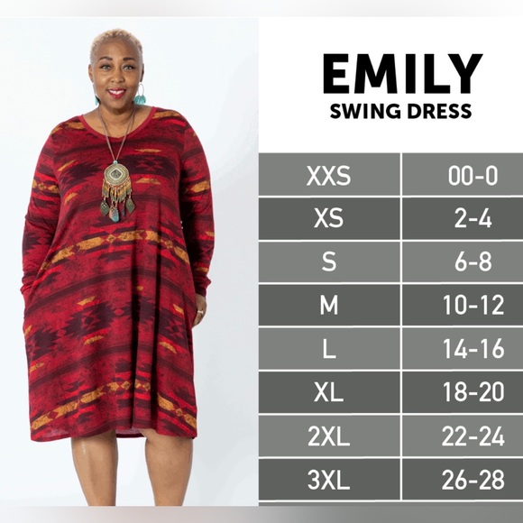 Lularoe Emily Dress - Picture 5 of 6